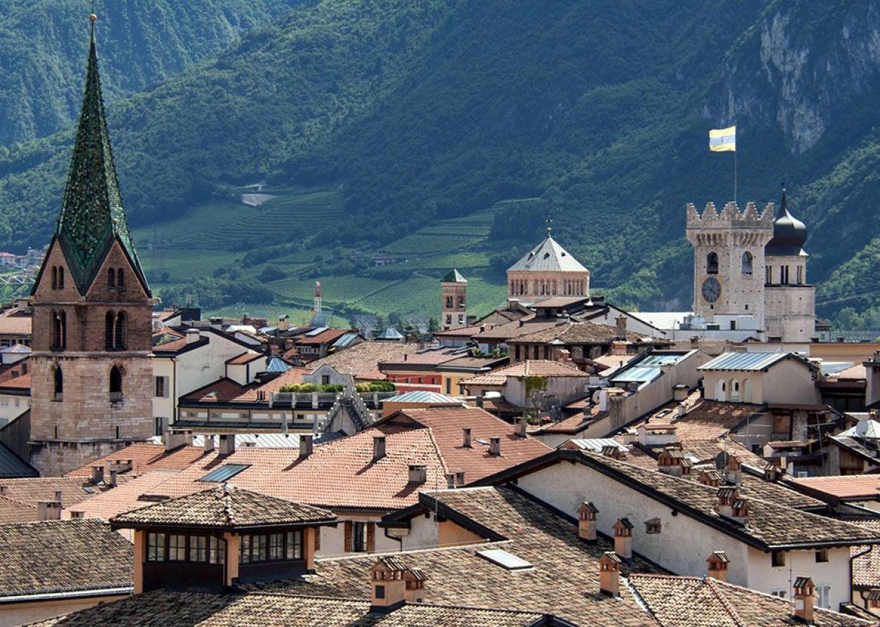 Vista panoramica Trento centro